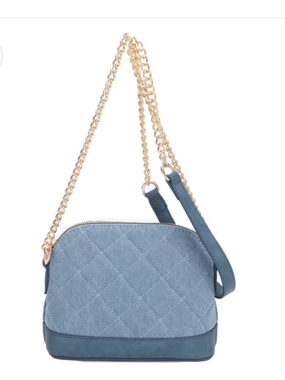 BADGLEY MISCHKA NEW YORK
ELLE DENIM QUILTED DOME CROSSBODY